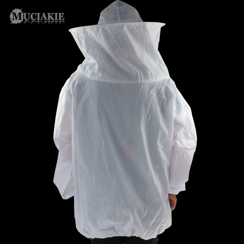 MUCIAKIE Biele proti včelie oblečenie Ochranné včelárske oblečenie Čiapka s čiernou sieťovinou Včelársky nástroj Vložka do včiel Kŕmne potreby