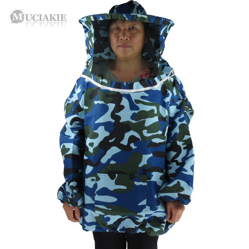 MUCIAKIE Čerstvé maskovacie ochranné oblečenie proti včelám, vetrané včelie obleky pre včelárov, mužov a ženy, včelárske oblečenie