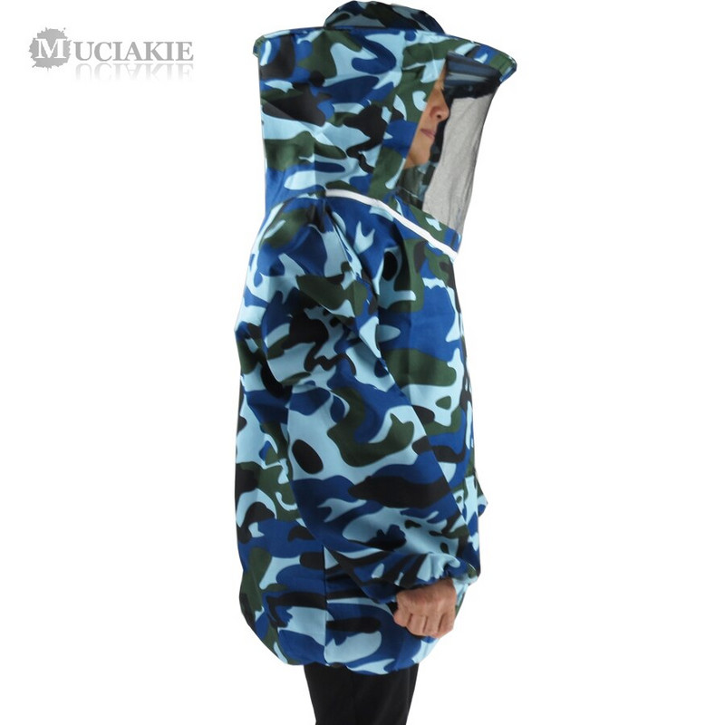 MUCIAKIE Čerstvé maskovacie ochranné oblečenie proti včelám, vetrané včelie obleky pre včelárov, mužov a ženy, včelárske oblečenie