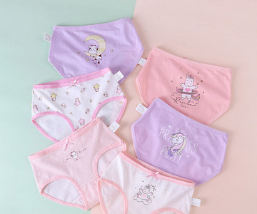 Bokserių ir kelnaičių mergaičių rinkinys po 6 vnt