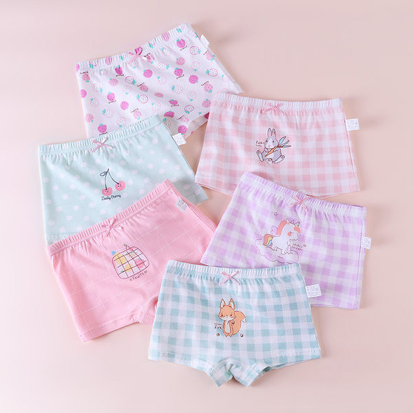 Bokserių ir kelnaičių mergaičių rinkinys po 6 vnt