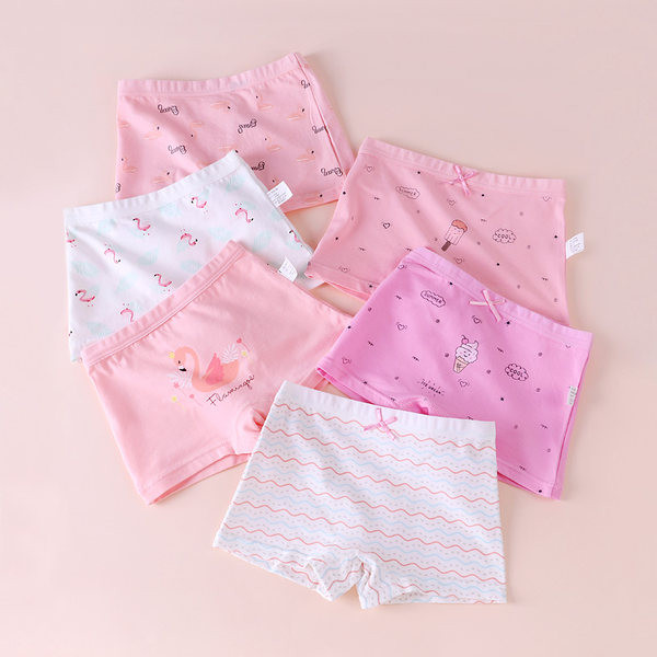 Bokserių ir kelnaičių mergaičių rinkinys po 6 vnt