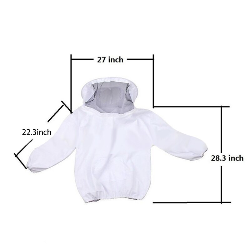 Bitininko apsauginė striukė, šydu, marškinėliai