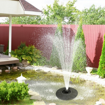 Ηλιακό Σιντριβάνι Πισίνα Νερό Καταρράκτης Μίνι Σιντριβάνι Διακόσμηση Κήπου Εξωτερικού Μπάνιου Πουλί Solar Powered Fountain Simulate Lily