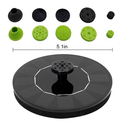 Saulės energija plaukiojantis fontanas Kiemas Sodas Vandens fontanas Baseinas Tvenkinio apdaila Saulės baterijos maitinamas vandens siurblys Kiemas Veja lauko dekoras