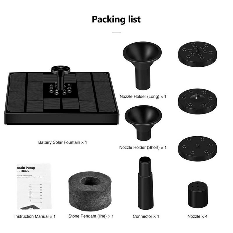 Najväčší výpredaj LED farebných svetelných fontán do bazéna 5 V/4W solárna fontána vodná fontána s čerpadlom plávajúce záhradné fontány