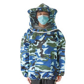 Včelárska bunda Camouflage Bee Protective Wear Unisex včelársky bezpečnostný odev s klobúkom, včelársky kabát, ochranný oblek