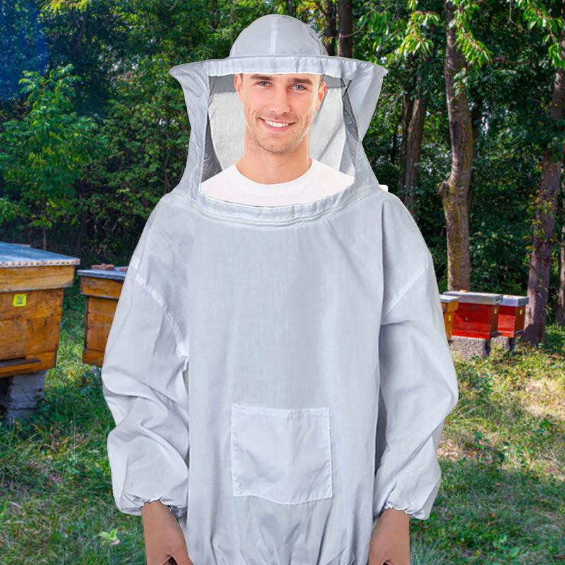 Profesionalus bitininkystės kostiumas Bitininkystės kostiumo striukė Bitininkystės kostiumo striukė profesionaliems bitininkams Smock su šydu