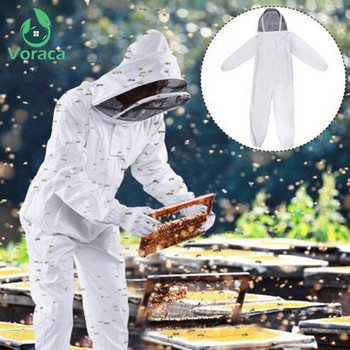Пчеларски костюм за цялото тяло Палто Пчеларски инструмент Сиамски космически костюм Защитно облекло с пчели Унисекс Beekeep Protective