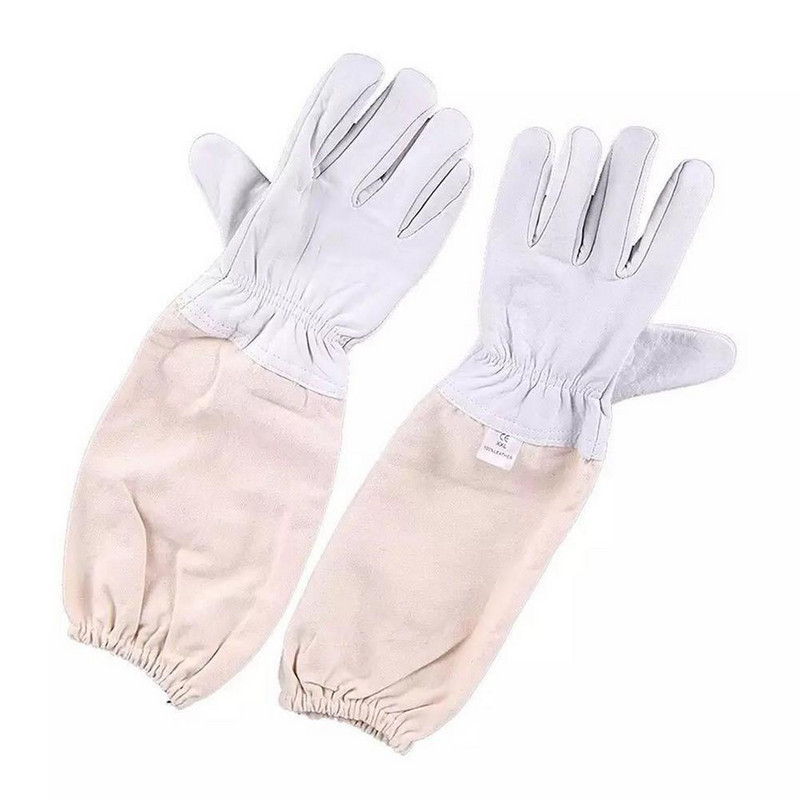 White Split Bitininkystės apranga Profesionalus bičių apsaugos kostiumas bitininkystei su pirštinėmis ir bičių avilio įrankiu bitininkystės priedai