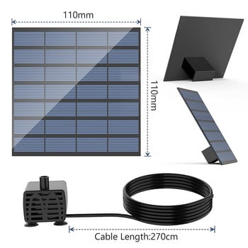 Solar Fountain Power Πλωτή αντλία νερού χωρίς ψήκτρες κινητήρα Σιντριβάνι Εξωτερική πισίνα Pond Garden Waterfall Sprinkler Sprayer Decorate