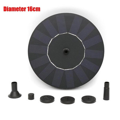 Nové solárne čerpadlo na vodnú fontánu, solárna fontána, vtáčia fontána, vodná plávajúca fontána, jazierko, záhradná terasa, dekorácia trávnika