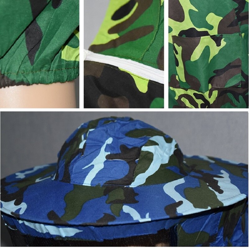 Bitininko drabužiai Bitininkystės apsauginiai kostiumai Veil Kaukė Kepurė Veisimo Drabužių Priedai Reikmenys