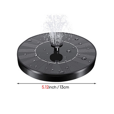 Mini saulės vandens fontanas Baseinas Tvenkinys Krioklys Fontanas Sodo apdaila Lauko paukščių vonia Saulės energija varomas fontanas Plaukiojantis vanduo