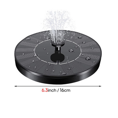 Mini saulės vandens fontanas Baseinas Tvenkinys Krioklys Fontanas Sodo apdaila Lauko paukščių vonia Saulės energija varomas fontanas Plaukiojantis vanduo