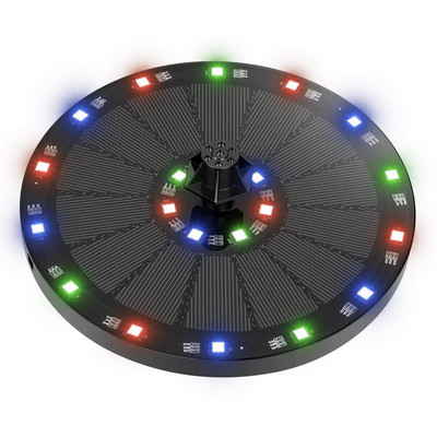 7 V / 3,5 W saulės fontanas Spalvingas 21 LED žibintas baseinai fontanas siurblio skydas saulės energija varomas plūduriuojantis fontanas sodo dekoras