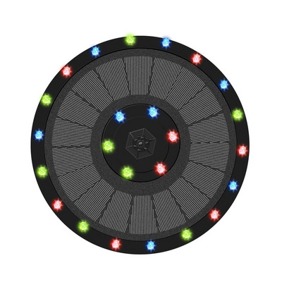7 V / 3,5 W saulės fontanas Spalvingas 21 LED žibintas baseinai fontanas siurblio skydas saulės energija varomas plūduriuojantis fontanas sodo dekoras