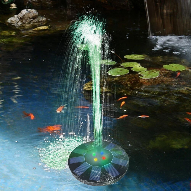 7 V / 3,5 W saulės fontanas Spalvingas 21 LED žibintas baseinai fontanas siurblio skydas saulės energija varomas plūduriuojantis fontanas sodo dekoras