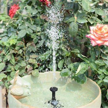 Solar Water Fountain Garden Pond Fountain Waterfall Water Pump Ηλιακό Υπαίθριο Μπάνιο Νερό Τοπίο Σιντριβάνι Διακόσμηση κήπου