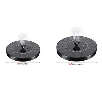 Solar Powered Fountain Pump Pond Waterfall Σιντριβάνι Διακόσμηση κήπου εξωτερικού χώρου Μπάνιο πουλιών Solar Powered Συντριβάνι Διακόσμηση πισίνας