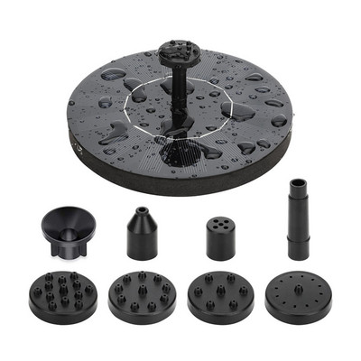 7V/3W saulės vandens fontano siurblys Spalvingi LED žibintai plaukiojantis sodo fontanas siurblys baseinai tvenkiniai vejos dekoras