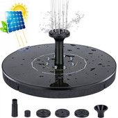 Mini solárna fontána bazén jazierko vodopád fontána záhradná dekorácia vonkajšia vtáčia vanička solárny panel napájaná fontánou plávajúca voda darček