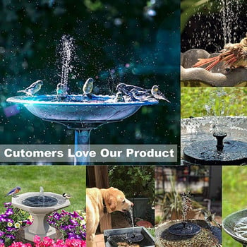 Mini Solar Fountain Pump Solar Powered Water Fountain Garden Fountain Floating Water Solar Waterfall Pond Pond Garden Decoration