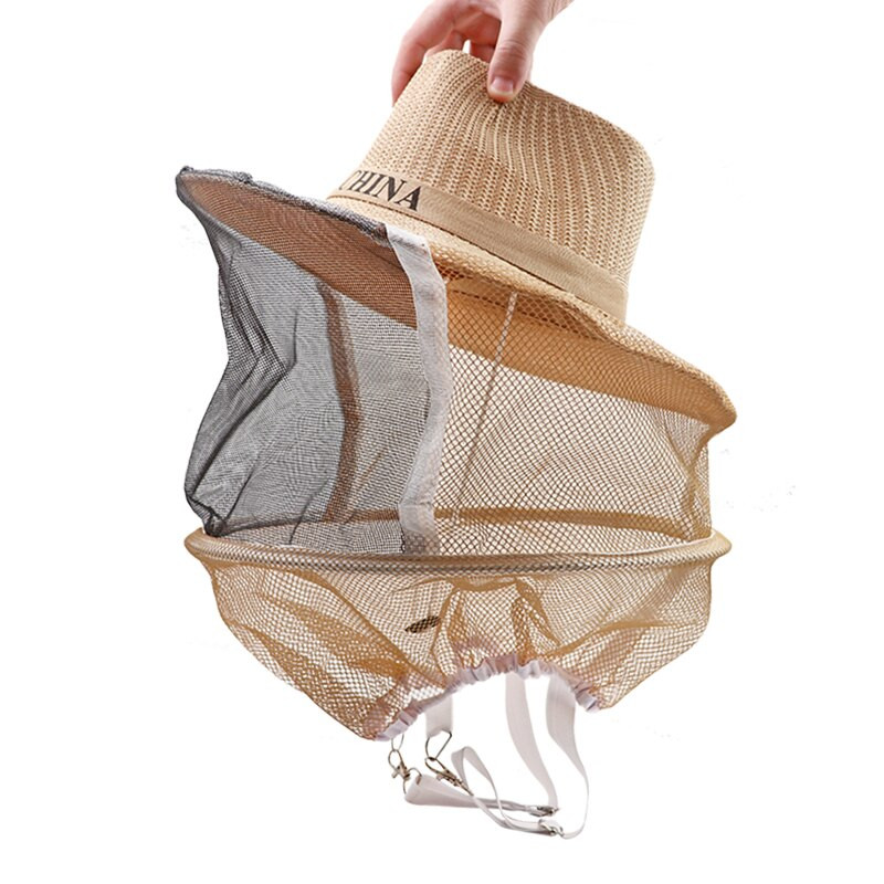 1vnt Bitininkystės kepurė Cowboy Bee Cap nuo uodų kepurė nuo saulės Apsauginė kepurė nuo saulės