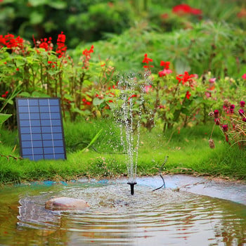 Ηλιακό σιντριβάνι 2,5 W με 6 ακροφύσια Floating Fountain Bird Tub Spray For Garden Decoration Solar Solar Pump Solar Water Water