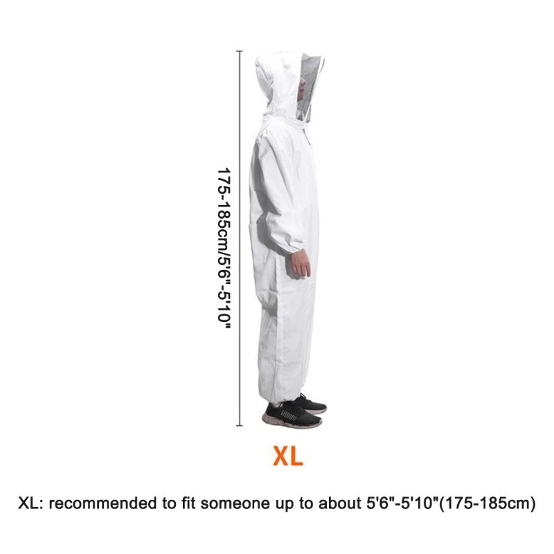 Biškopības aizsargtērps Ērts ādai draudzīgs bišu apģērbs Viengabalains biškopju aizsargtērps Drop Shipping