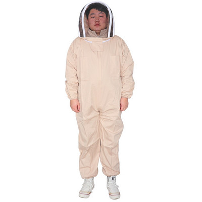 Profesionálny bavlnený protivčelí oblek, včelárske oblečenie na celé telo, ochranné oblečenie na včelárstvo a včelárske nástroje.