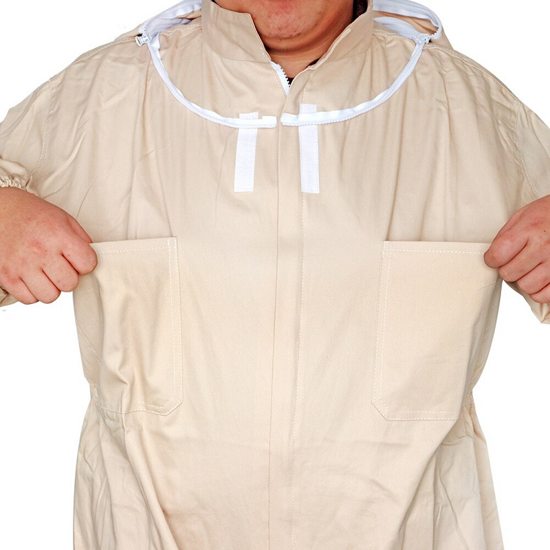 Profesionálny bavlnený protivčelí oblek, včelárske oblečenie na celé telo, ochranné oblečenie na včelárstvo a včelárske nástroje.