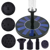 Solárne fontánové čerpadlo, ľahko zostaviteľné solárne fontánové čerpadlo pre vtáky, bazén, ryby, opaľovanie, akvárium, záhradný sprej, vodná dekorácia