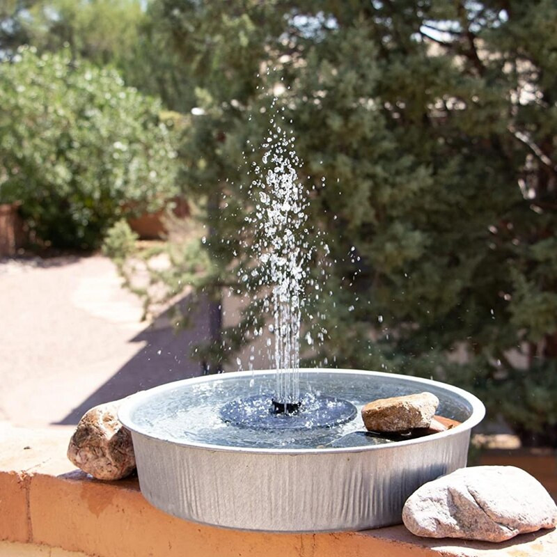 Solárne fontánové čerpadlo, ľahko zostaviteľné solárne fontánové čerpadlo pre vtáky, bazén, ryby, opaľovanie, akvárium, záhradný sprej, vodná dekorácia