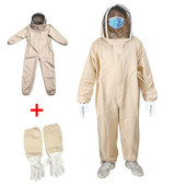 Apsauginiai bitininkystės drabužiai su pirštinėmis Profesionalus vėdinamas viso kūno bitininkystės kostiumas Striukė Apsauginis bitininkystės kostiumas