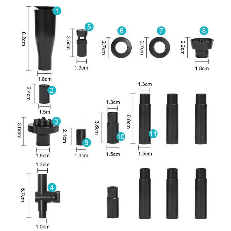 1 komplekt Purskkaevu pihustipea komplekt Aia tiigi õues kose purskkaevu otsiku otsik tiigipumba jaoks Linnuvanni aiakujundus