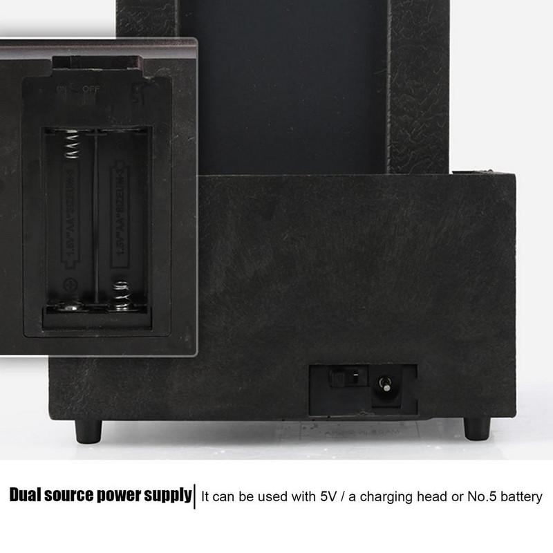 Zen vidinis fontanas LED apšvietimas biuro darbalaukio fontano vandens dekoravimas Lucky Feng Shui baseino įkurdinimo dovana draugams