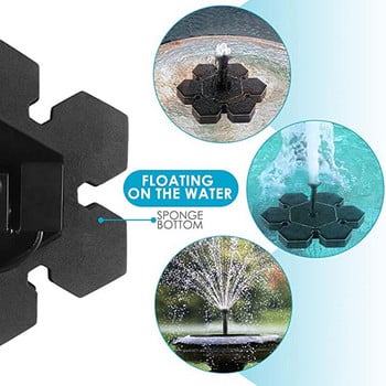 Hot Solar Fountain Pump Solar Powered Bird Bath Fountain Pump Kit ηλιακού πάνελ Αντλία νερού Υπαίθρια υποβρύχια αντλία ποτίσματος