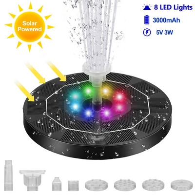 LED saulės fontano siurblys 3,5 W 5 V nešiojamasis plūduriuojantis saulės energija varomas vandens fontano siurblys, skirtas Birdbath kiemelio tvenkinio baseino sodo dekoravimui