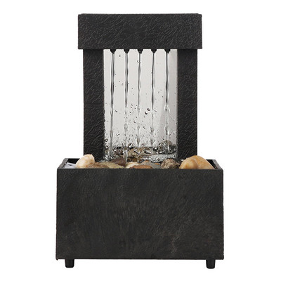 Krioklio scena Stalviršis Feng Shui Meditacija Vidinis fontanas Krioklys Fontanai Stalinis stalas Kriokliai Mini mažas namelis