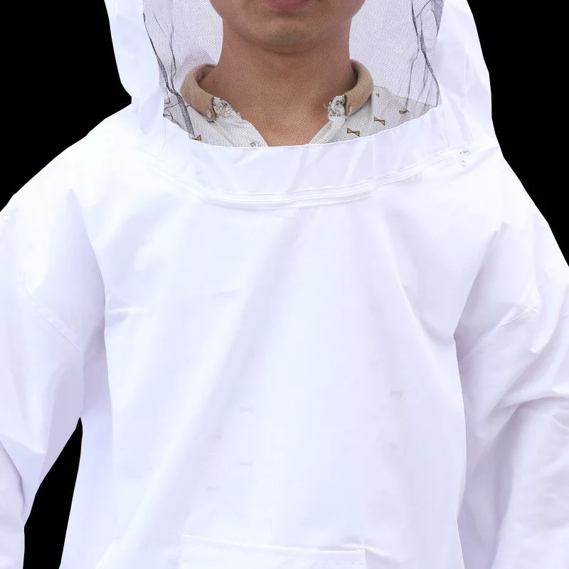 Odolná kvalitná polyesterová bavlnená včelárska bunda, závoj, včelárska čiapka s rukávmi, oblek, blúzka, vybavenie