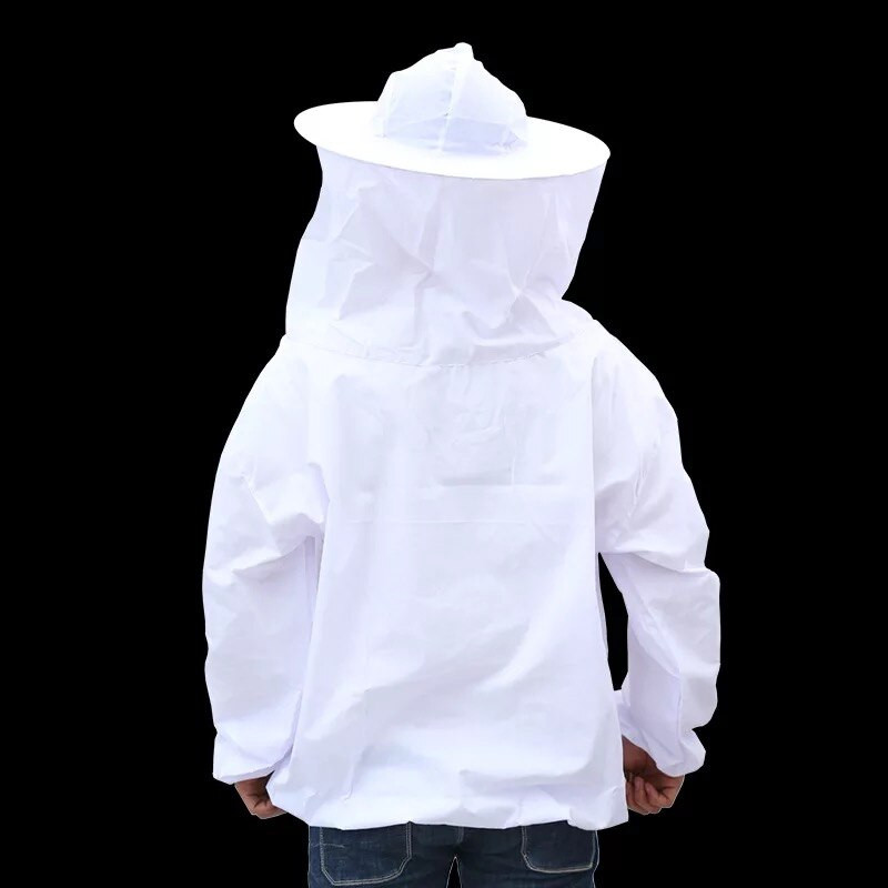Odolná kvalitná polyesterová bavlnená včelárska bunda, závoj, včelárska čiapka s rukávmi, oblek, blúzka, vybavenie