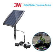 Súprava solárneho fontánového čerpadla 3W solárne vodné fontánové čerpadlo DIY vodný prvok vonkajšia fontána pre vtáčí kúpeľ jazierko záhrada