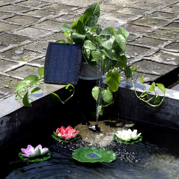 Solar Fountain Pump Kit 3W Solar Powered Water Fountain Pump DIY Water Feature Outdoor Fountain for Bird Bath Pond Garden