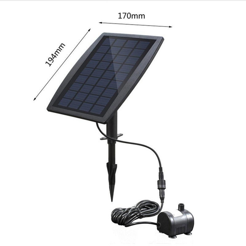 Súprava solárneho fontánového čerpadla 3W solárne vodné fontánové čerpadlo DIY vodný prvok vonkajšia fontána pre vtáčí kúpeľ jazierko záhrada