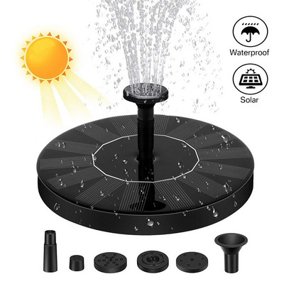 Plávajúca solárna fontána Vodná fontána Solárna napájaná solárnymi panelmi Fontána Vodné čerpadlo Jazierko Bazén Záhradná dekorácia