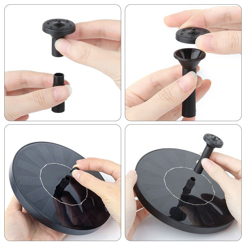 Plávajúca solárna fontána Vodná fontána Solárna napájaná solárnymi panelmi Fontána Vodné čerpadlo Jazierko Bazén Záhradná dekorácia