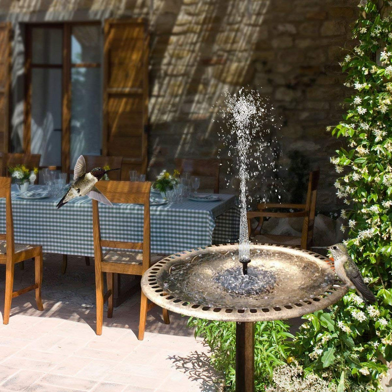 Plávajúca solárna fontána Vodná fontána Solárna napájaná solárnymi panelmi Fontána Vodné čerpadlo Jazierko Bazén Záhradná dekorácia