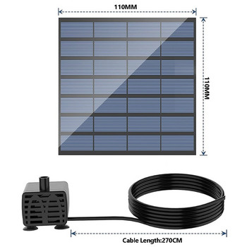 2,5W/1,5W Solar Fountain Water Pump Solar Panel Solar Panel Solar Water Pump Kit για διακόσμηση πισίνας κήπου