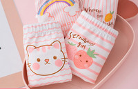 4 bokserių komplektas mergaitėms su aplikacija ir užrašu